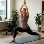 Yoga dinamico in pausa pranzo: la pratica breve che combatte lo stress da ufficio